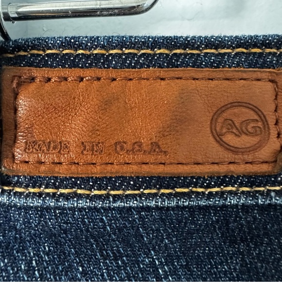 AG Adriano Goldschmied “The Angel” Bootcut Jeans Womens 31R DarkWash Made in USA - Picture 2 of 11